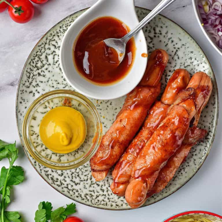 Bacon Wrapped Hot Dogs (Air Fryer) Dr. Davinah's Eats