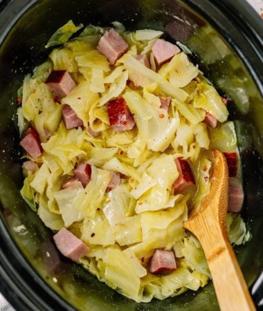 cabbage cooked in a crockpot
