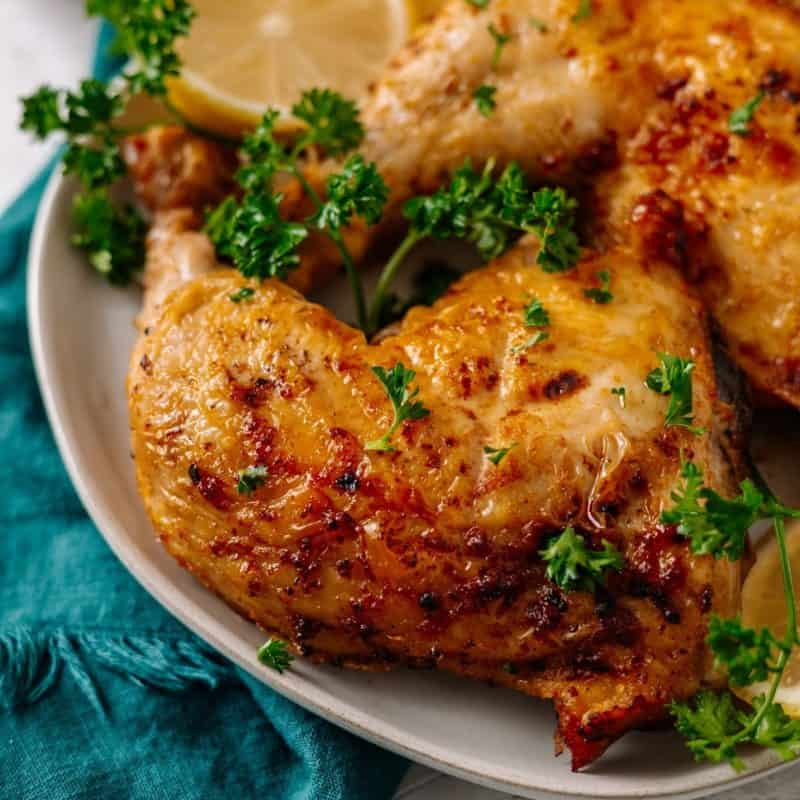 Best Air Fryer Chicken Leg Quarters Recipe - Dr. Davinah's Eats