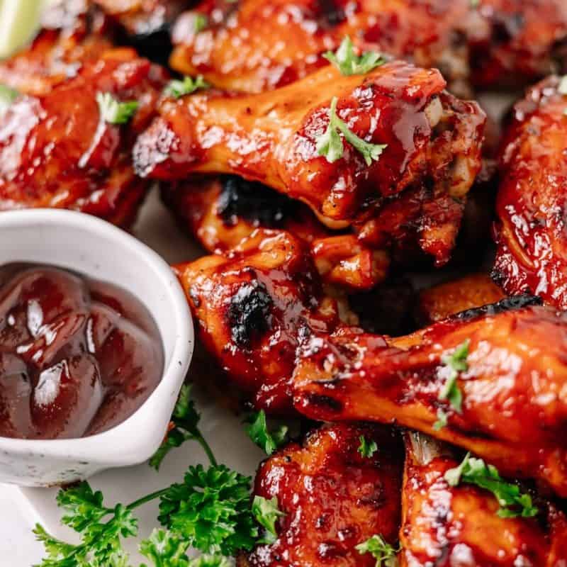 Crockpot BBQ Chicken Wings (3 Ingredients) Dr. Davinah's Eats