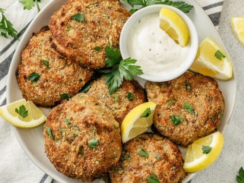 Salmon patties air top fryer