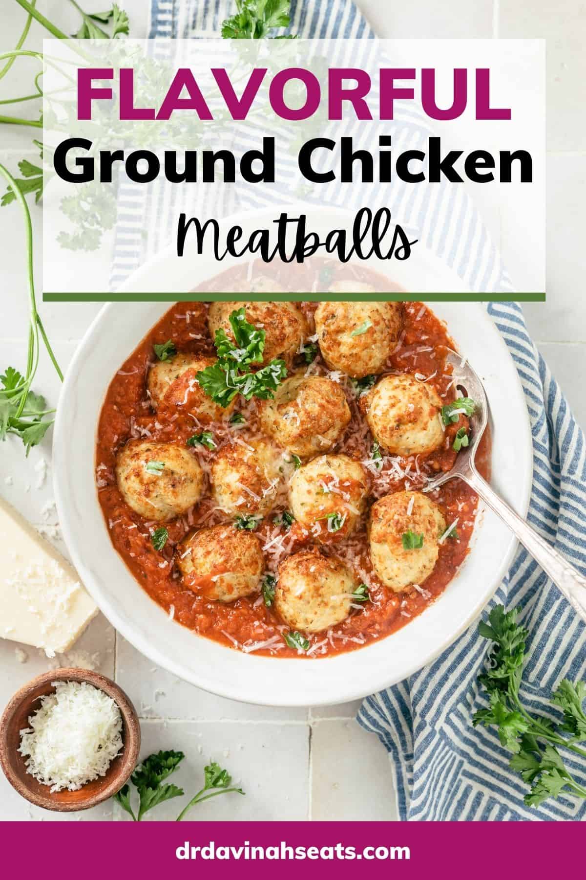 Ground Chicken Meatballs Dr. Davinah's Eats