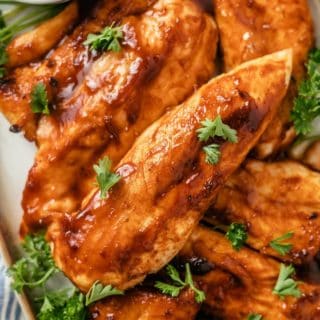 air fryer bbq chicken tenders with tangy bbq sauce