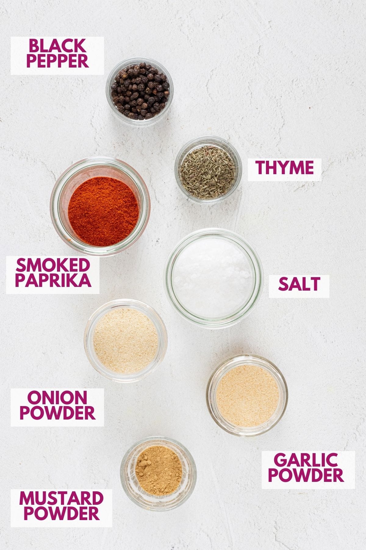ingredients to make burger seasoning