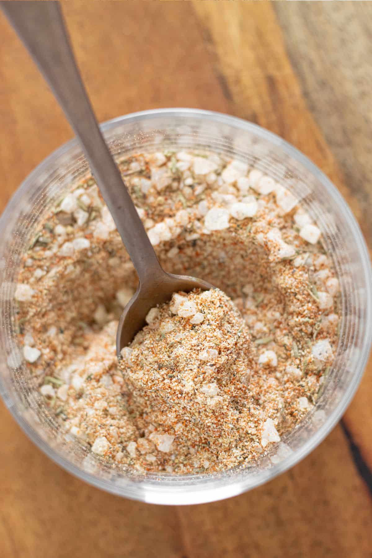 Burger seasoning spices mixed together for classic burger flavor