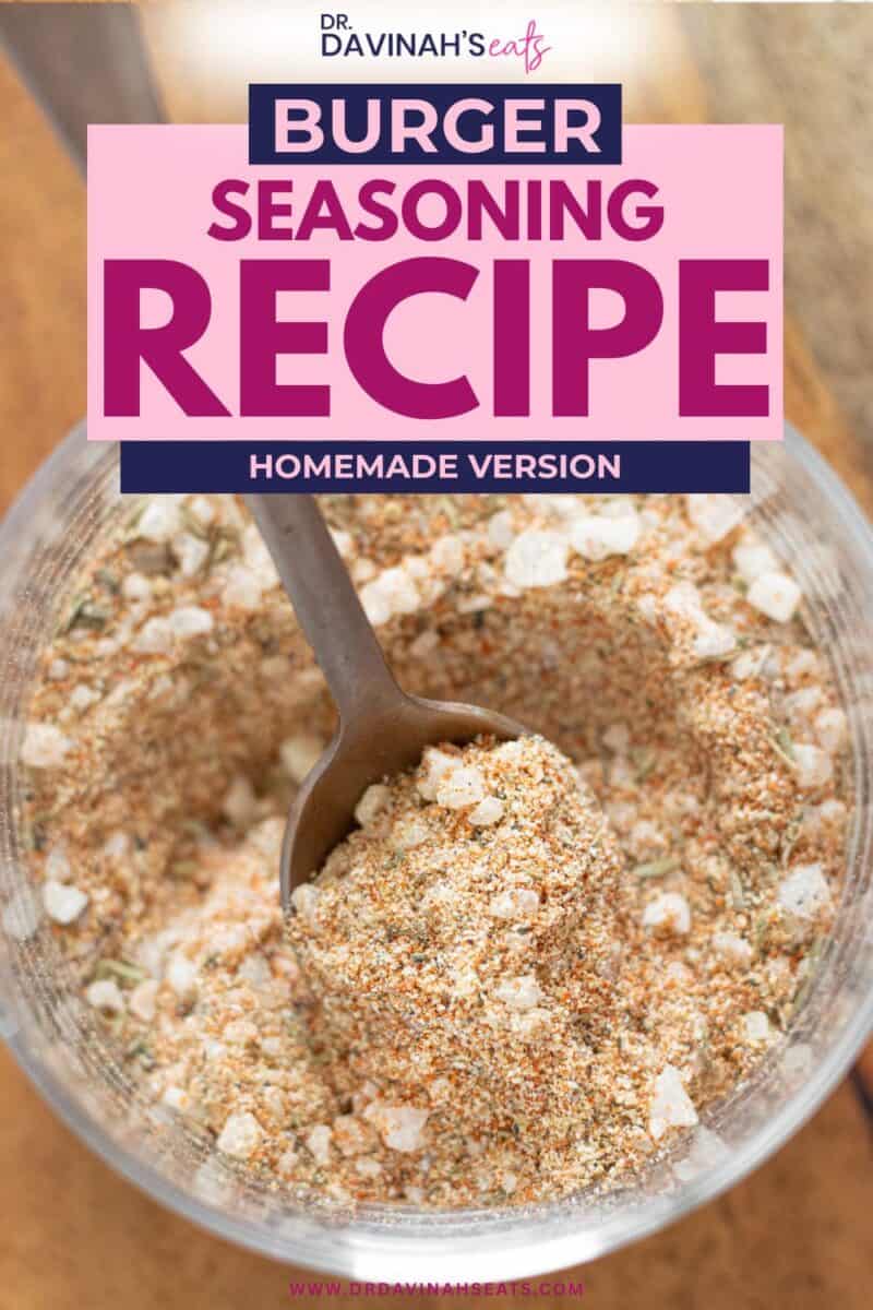 Simple DIY burger seasoning blend for flavorful beef burgers