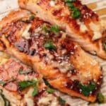 Pan-seared miso salmon with sweet-savory glaze