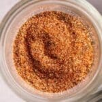 Homemade spice mix of Old Bay with a combination of warm, savory ingredients