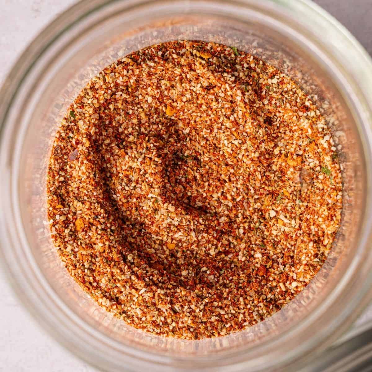 Homemade spice mix of Old Bay with a combination of warm, savory ingredients