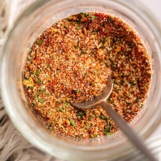 Spice blend for salmon with herbs, garlic, and coastal-style seasoning