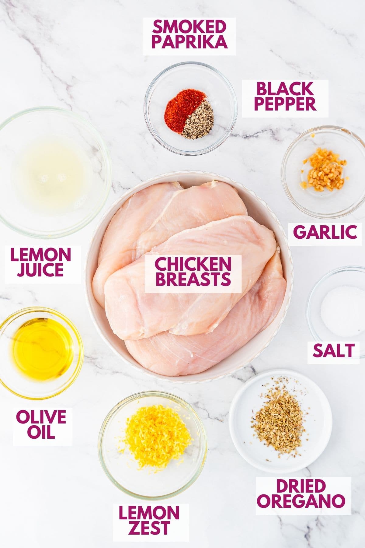 ingredients to make sheet pan chicken and potatoes