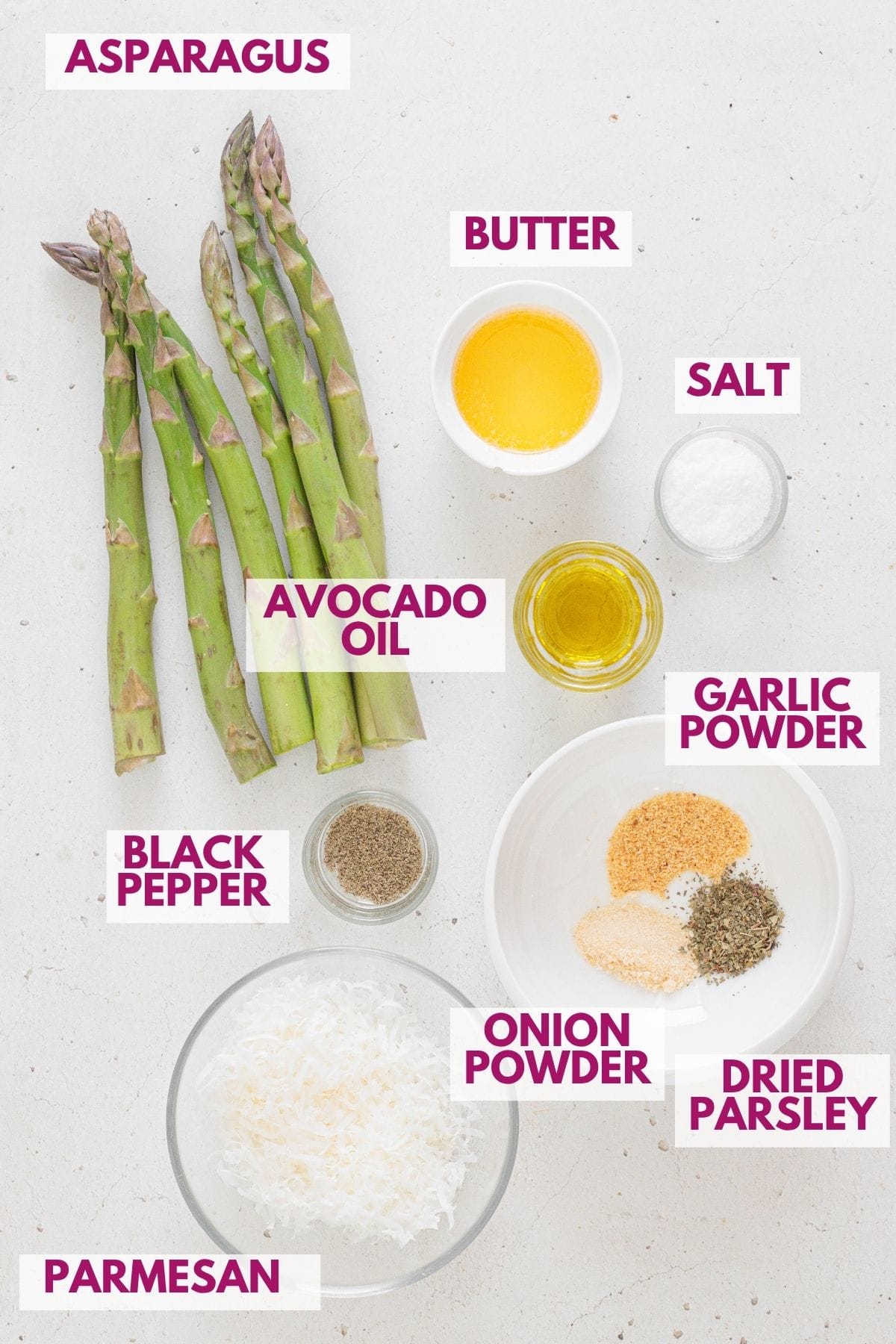 ingredients to make baked asparagus