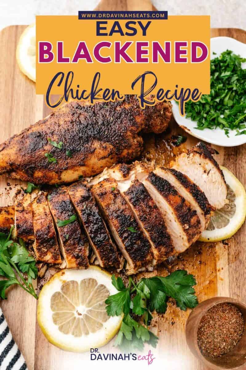 Blackened chicken cooked in a hot pan for a flavorful crust