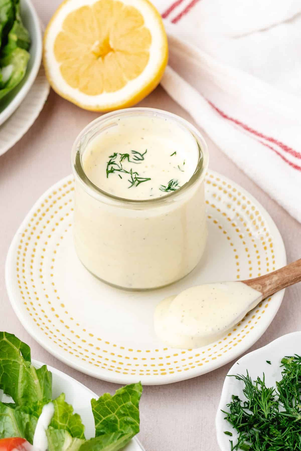 Classic ranch dressing with a rich, creamy consistency