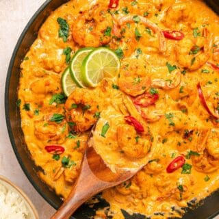 Easy red curry shrimp with bold spices and tender shrimp