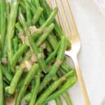 Easy saut&eacute;ed green beans side dish for weeknight dinners