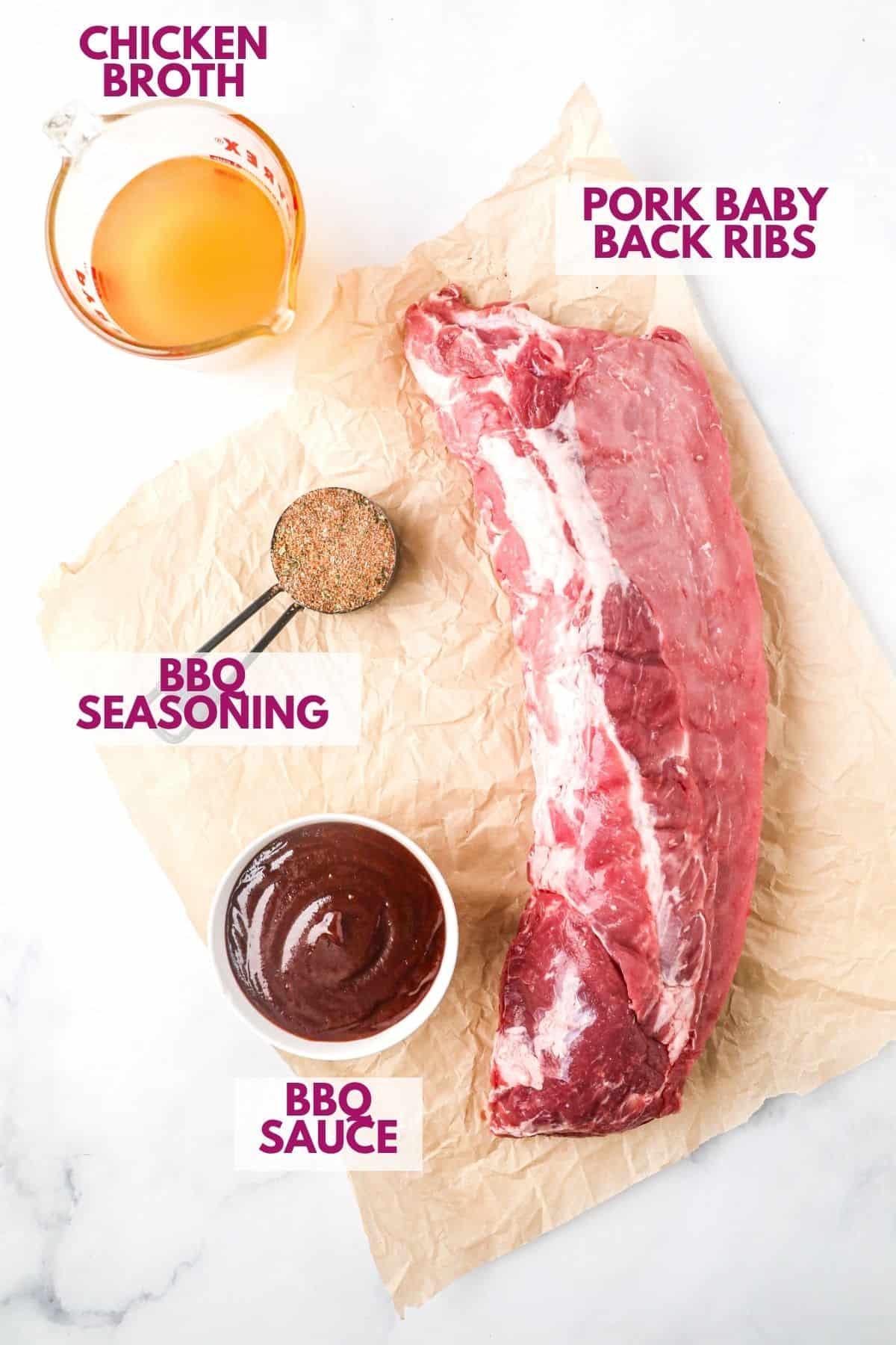 simple ingredients to make slow cooker ribs recipe