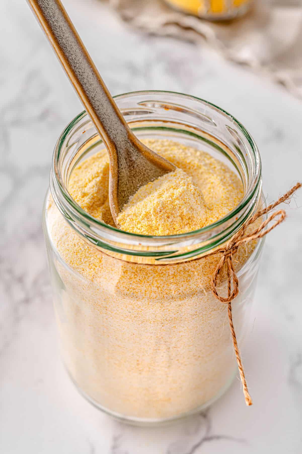 Sweet cornbread mix recipe prepared for quick baking and meal prep