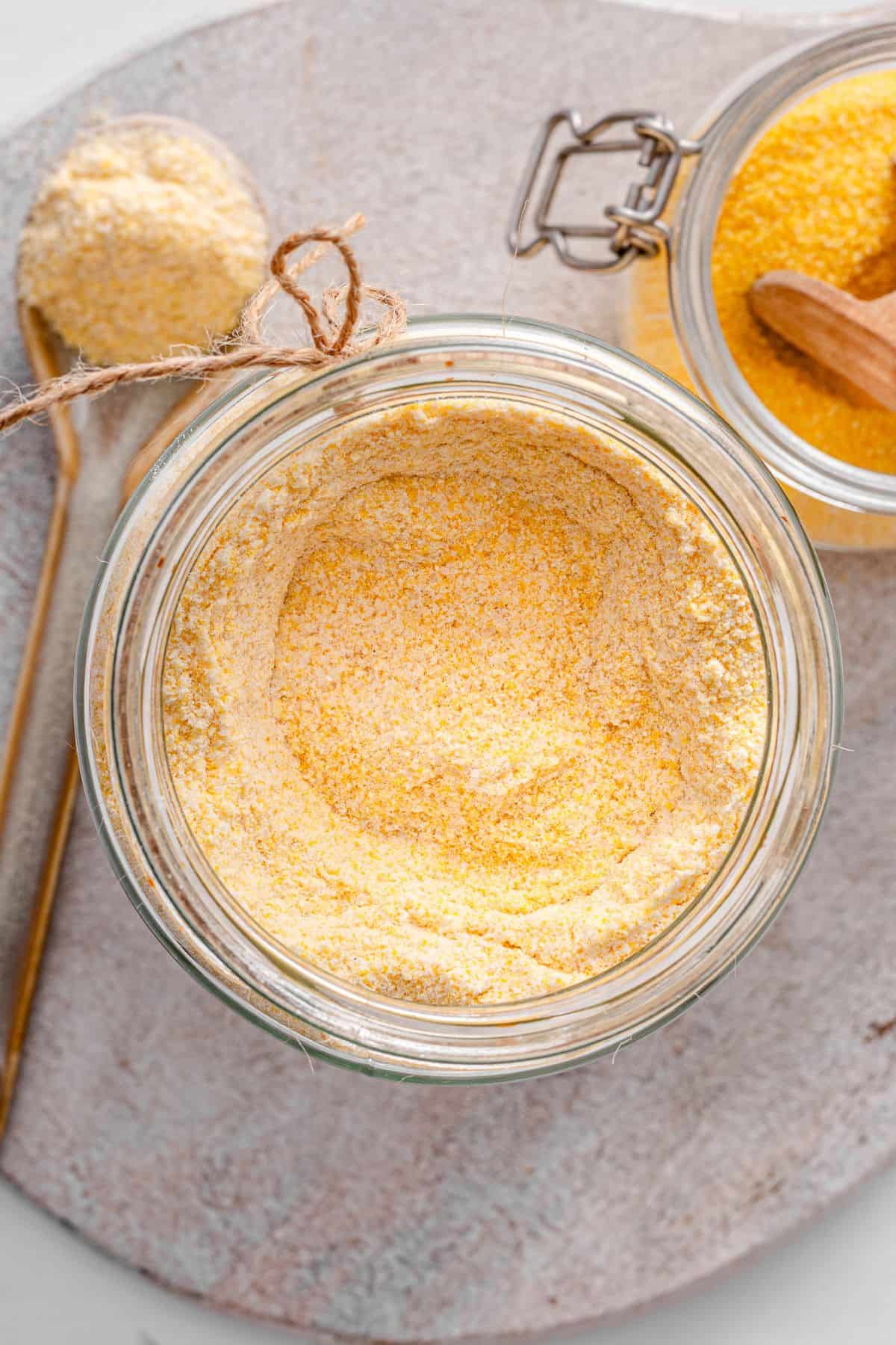 Homemade cornbread mix recipe prepared as a versatile dry baking blend