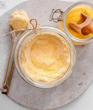 Simple homemade cornbread mix ready for soft and fluffy cornbread recipes