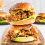 Hot honey fried chicken sandwich with crunchy coating and tender chicken
