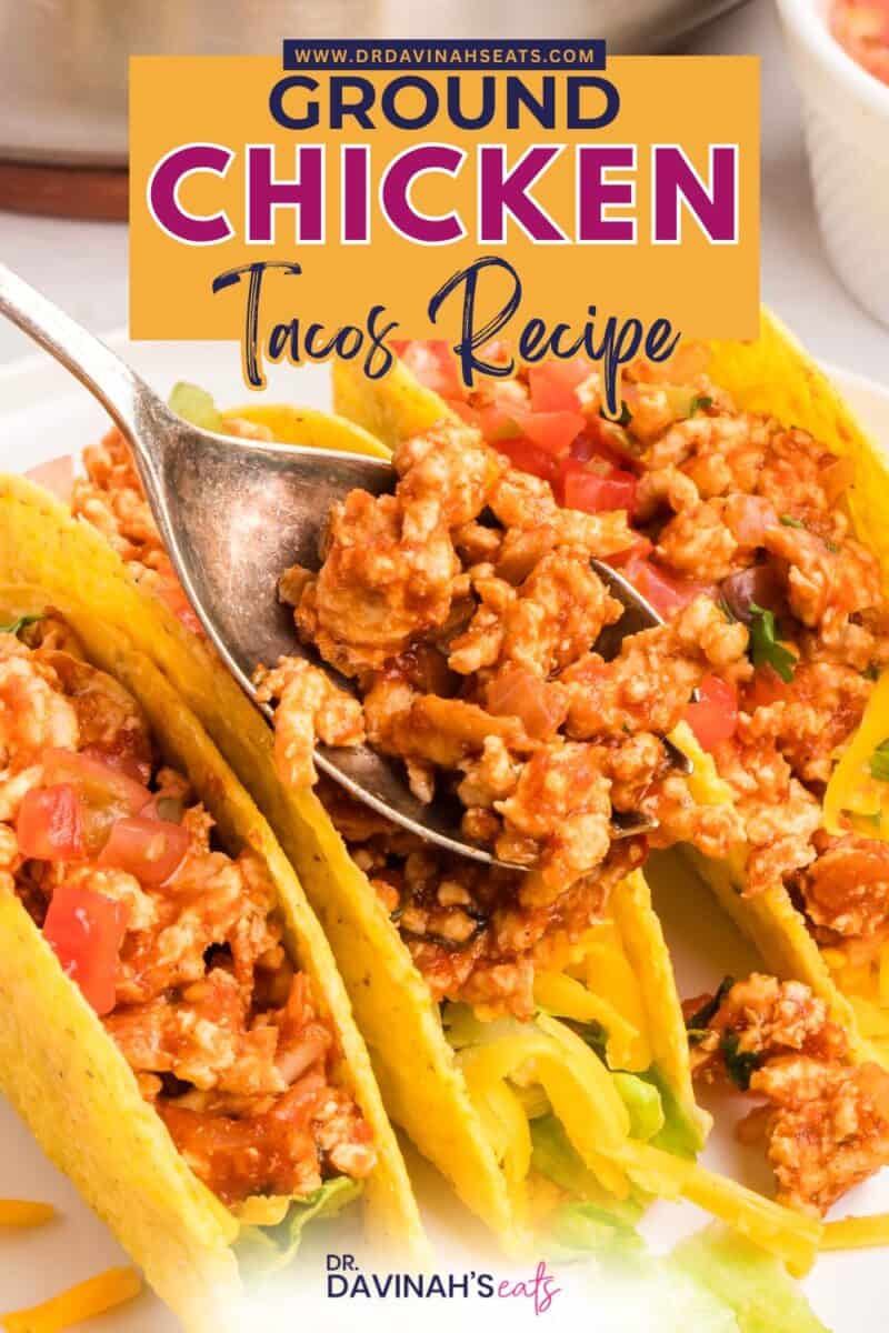 Chicken tacos ground chicken filling for tacos or bowls