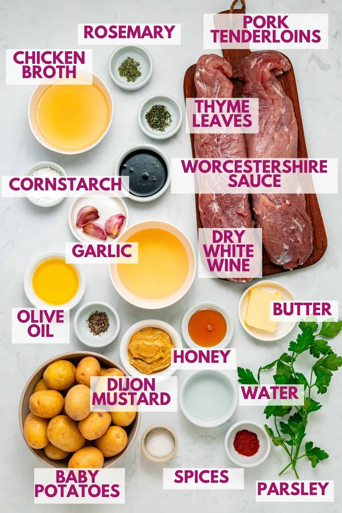 ingredients to make instant pot pork tenderloin
