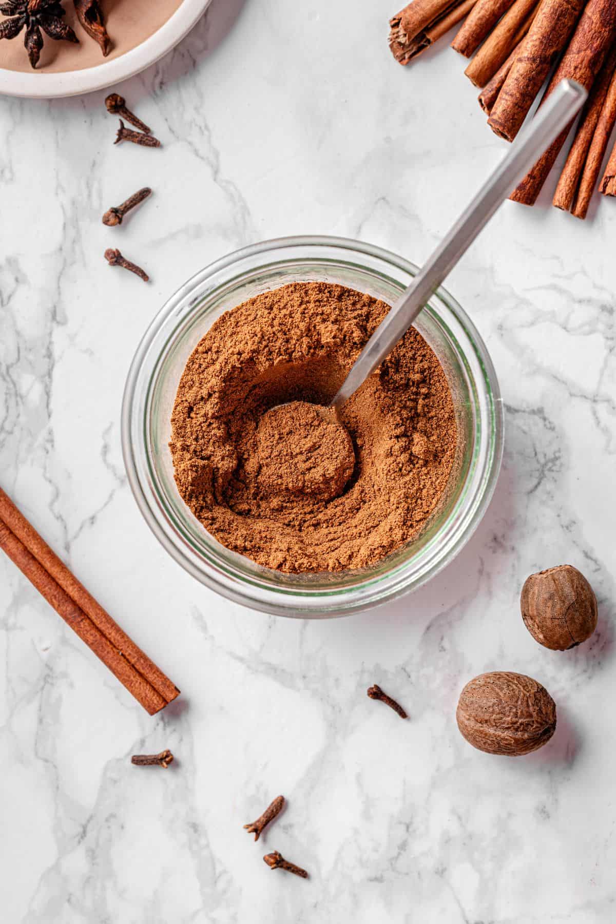 Making pumpkin pie spice with simple pantry ingredients