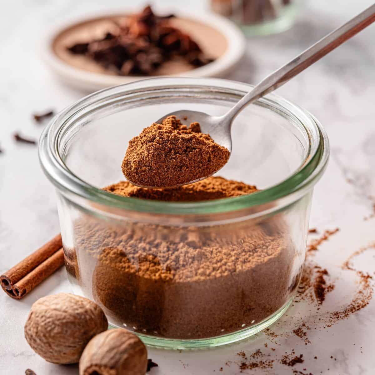 Homemade pumpkin pie spice recipe ready for fall baking