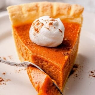Easy sweet potato pie recipe with a rich, buttery filling