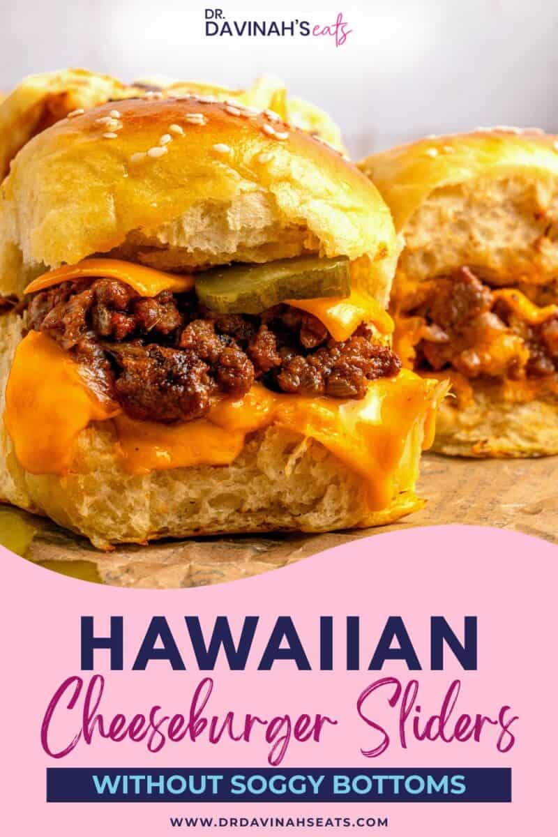 Cheeseburger sliders in oven baked until the rolls are golden and the cheese is melted