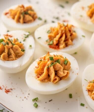 Easy deviled eggs recipe perfect for brunches and family gatherings
