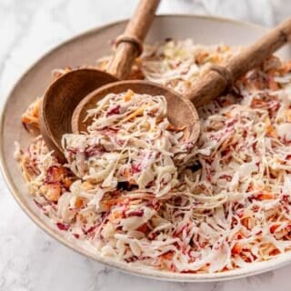 Best southern coleslaw recipe with a creamy, tangy dressing