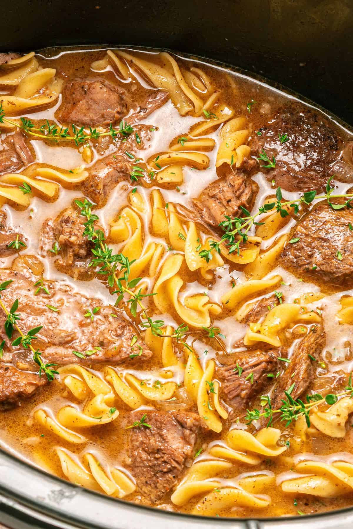 Beef and noodles recipes crockpot dinner with tender beef and egg noodles