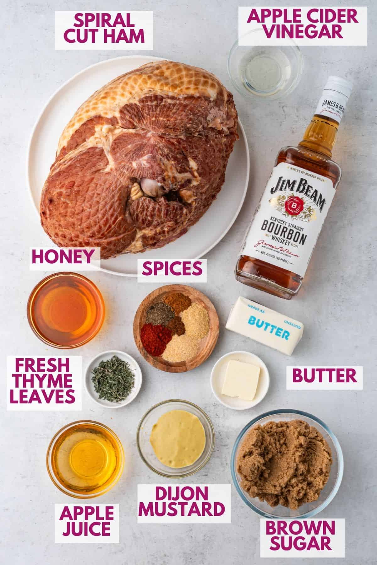 ingredients to make slow cooker ham